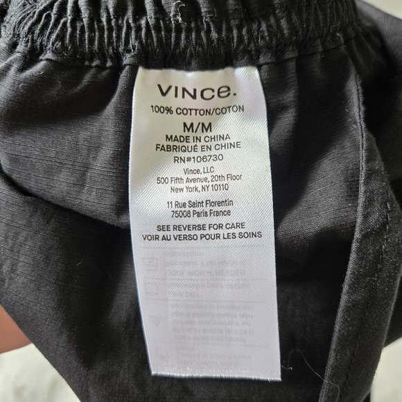 Vince High Waist Smocked Short Black Size M #223 - Picture 6 of 6